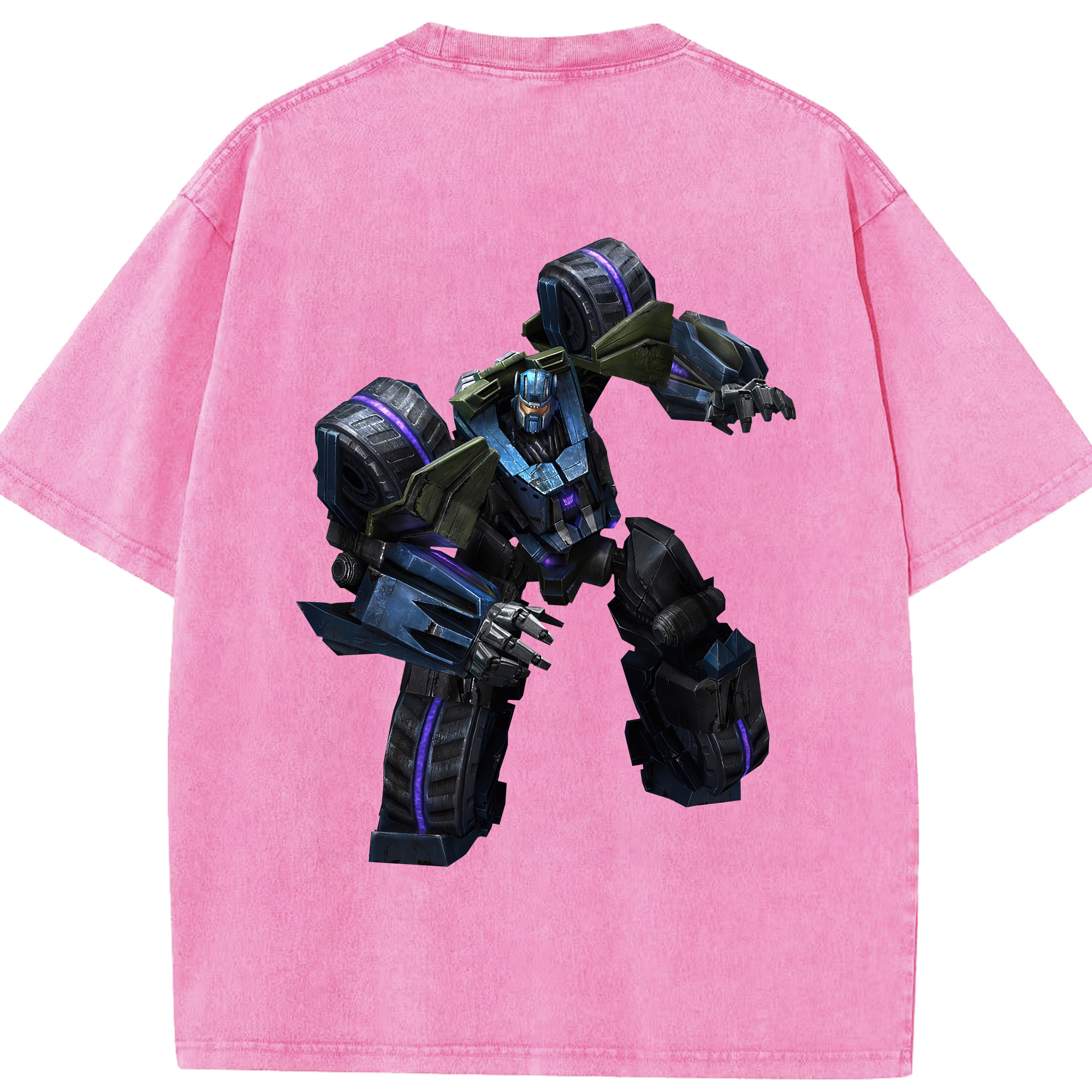 （画像用） Transformers トランスフォーマー 綿100% ヴィンテージ風 半袖Tシャツ（背面プリント）